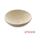 thumbnail image 2 of Matsuzay Cesta de mimbre de varios tamaños, redonda ovalada rústica para fermentación de pan, cesta de mimbre, cuenco para hornear, utensilio de Herramientas y accesorios para hornear 22 * 8.5 cm Matsuzay JJ19535-06B, 2 of 6