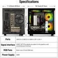 thumbnail image 5 of Zhicgcp Gaming Desktop PC, Ryzen 7 5700X, RTX 3050 8GB,1TB SSD, 16GB DDR4, Black, Windows 11, 5 of 5