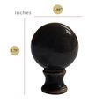 thumbnail image 3 of Royal Designs, Inc. Large Ball Lamp Finial for Lamp Shade, F-104ORB-1, Oil Rubbed Bronze, Single, 3 of 4