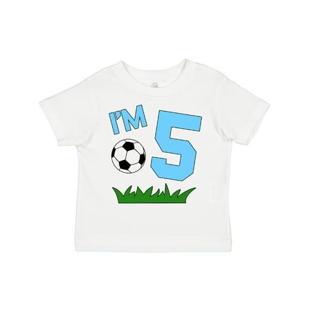 

Inktastic I m Five! Fifth Birthday Soccer Boys or Girls Toddler T-Shirt