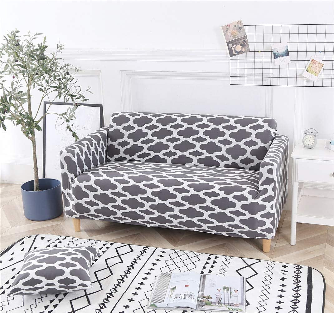 Stretch Sofa Slipcovers Fitted Furniture Protector Printed Sofa Cover