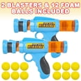 thumbnail image 2 of Juego de 2 lanzadores de bolas de espuma ArtCreativity para niños con 12 bolas, 2 of 7