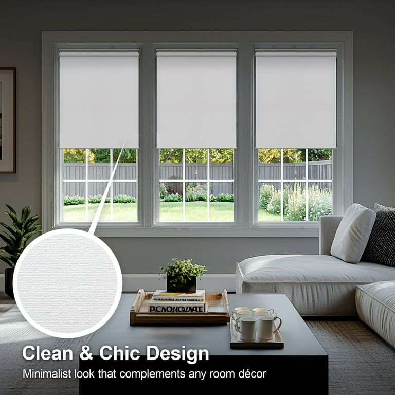 Chicology Blackout Roller Shades | Cordless Room Darkening Window