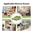 thumbnail image 4 of Gewnee Olive green Velvet Pull-out Sleeper Sofa Bed - Solid Wood Frame, 2-Seater Loveseat for Home/Guest Room, Small Space Friendly, 4 of 16