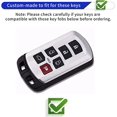 thumbnail image 2 of Key Fob Cover Compatible with Toyota Sienna 2011-2020 6 Button Keychain Case Holder Protector,White-gold, 2 of 6