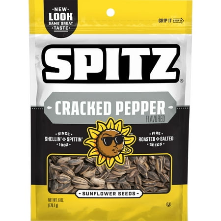 Spitz Sunflower Seeds Cracked Pepper Flavored, 6 oz Bag