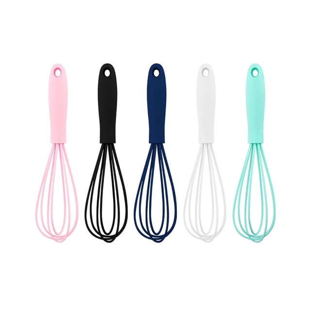 Toystoory Batidor de silicona, batidor de cocina de acero inoxidable, batidor de mano para huevos, batidor de resistente al calor, batidor de Cocina y Comedor Toystoory HA021593-00