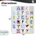 thumbnail image 4 of Stupell Industries Contemporary Animal Alphabet in Light Grey Canvas Art, 36 x 48, by Carla Daly, 4 of 8