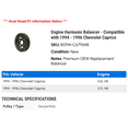 thumbnail image 2 of Engine Harmonic Balancer - Compatible with 1994 - 1996 Chevy Caprice 1995, 2 of 2