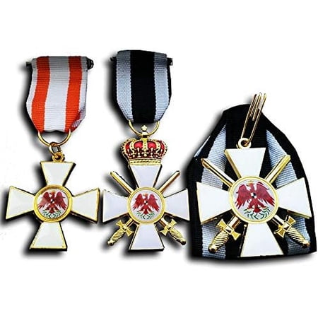 Military Medal Order of The Red Eagle 1st 2nd 3rd Class Prussian WW1 German Medal Set Repro$$Gift Supply & Awards