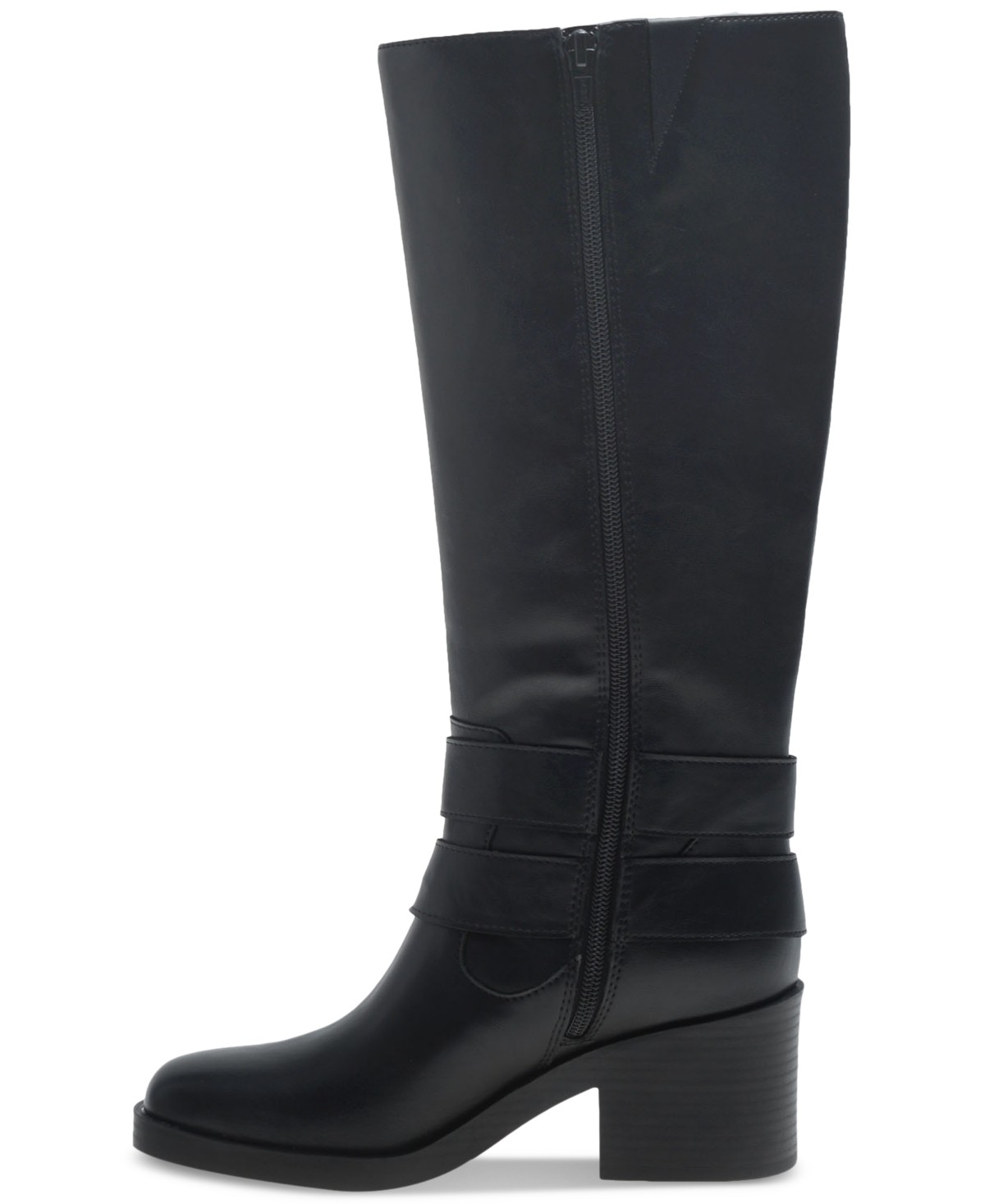 Wild Pair Buckk Buckle Moto Boots Black Smooth 6M