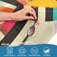 thumbnail image 4 of Yayeee Kitchen Valance Rod Pocket 54" x 18" Living Room Window Curtain, Geometric Sun, 4 of 6