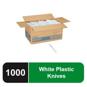 Dixie Heavy-Weight Disposable Plastic Knives, KH217, White, 1,000 Count