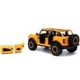 thumbnail image 4 of Jada Toys Just Trucks 1:24 2021 Ford Bronco Coche fundido a presión naranja con estante para neumáticos, juguetes para niños y adultos, 4 of 5
