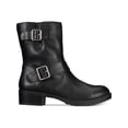 thumbnail image 2 of Style & Co. Womens Gianara Faux Leather Mid-Calf Boots Black 5 Medium (B,M), 2 of 4