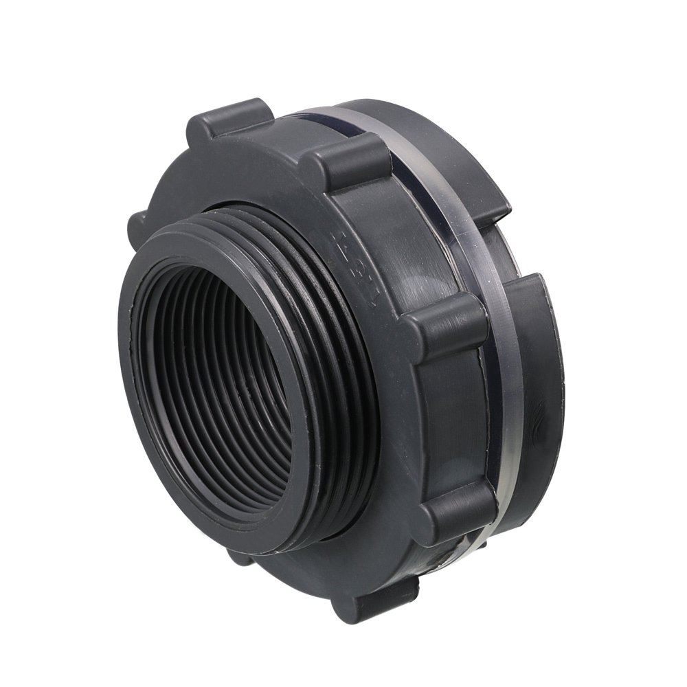 Uxcell G11/2 Female Pipe Fitting PVC Bulkhead Fitting with Silicone