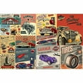 thumbnail image 2 of IDEA4WALL Wall Murals for Bedroom Vintage Car and Garage Collection Collage Removable Wallpaper Peel and Stick Wall Stickers - 66x96 inches, 2 of 5
