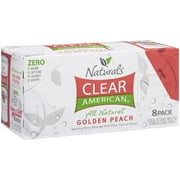 Clear American Peach 12oz 8pk Cans