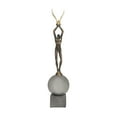 thumbnail image 6 of 5" x 24" Silver Polystone People Sculpture with Stainless Steel Accents, by DecMode, 6 of 9