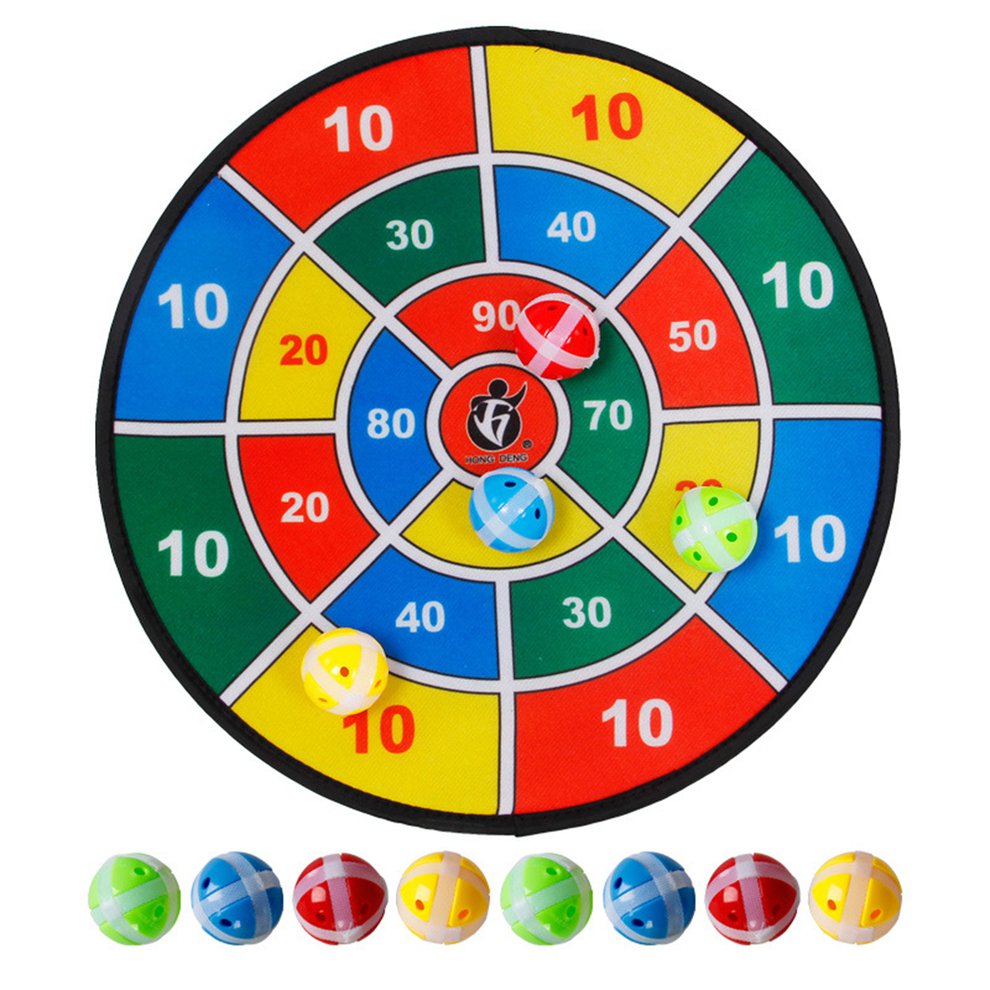 Sports Competition Plastic Sticky Target Toy Darts Ball Velvet Cloth