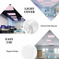 thumbnail image 3 of Pink Checkered Fluorescent Light Covers for Ceiling Lights 4x2 feet, 3 Pack Magnetic Light Filters for Classroom, Pink White Buffalo Plaid Fluorescent Light Shade Panel for Office School Drop Home, 3 of 9