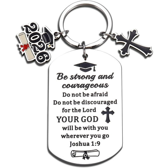 2026 Senior Stuff Graduation Keychain Gifts for Him Her - 2026 Senior Night Gifts Teens Class of 2026 College High Middle School Graduation Gift for Son Daughter Inspirational Keychain