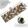 thumbnail image 5 of Yayeee Runner Rug for Bedroom 2'x6' Machine Washable Hallway Non Slip Mat, Red Geometric, 5 of 8
