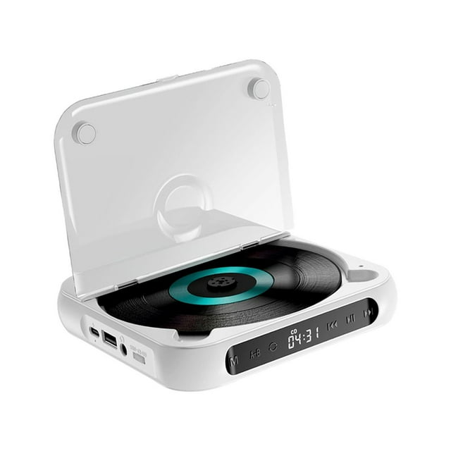MesaSe Lecteur Audio Compact et Haut-Parleur Écran Tactile CD Portable Vert