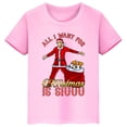 thumbnail image 3 of Camiseta de algodón de manga corta de verano para niños y niñas con estampado de Ronaldo, camisetas rosas, ropa periférica de fútbol para niños, 3 of 5