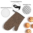 thumbnail image 3 of Cauagu Brown Leopard Print Oven Mitts and Pot Holders 4 pcs Set,Extra Thicken Long Kitchen Oven Glove Potholders BBQ Gloves-Oven Mitts and Pot Holders(11 Inch), 3 of 6