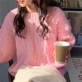 thumbnail image 3 of Suéter de color sólido con textura de leche glutinosa suave para mujer, diseño de ropa interior de otoño e invierno, suéter de estilo holgado para uso exterior, 3 of 5