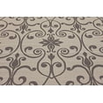 thumbnail image 5 of Unique Loom Botanical Collection Traditional Border Transitional Indoor and Outdoor Flatweave Area Rug, 7 x 10 Feet, Gray/Dark Gray, 5 of 5
