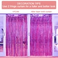 thumbnail image 4 of Linyer 1x2m Foil Fringe Curtain Fringe Backdrop Photography Props Birthday rose red, 4 of 5