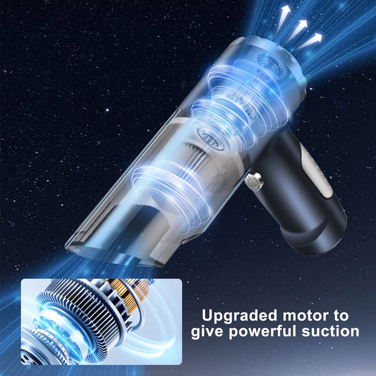 Uiz Merueh Car Vacuum for Pet Hair Handheld Vacuum Cordless Car Vacuum Powerful Suction Hand Vac Small Lightweight Hand Car Vacuum Rechargeable for Pet Hair, Home, Office