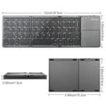 thumbnail image 5 of Folding Wireless Keyboard for TCL 30 XE 5G, 20 XE, V 5G, A30 (A3), 4X 5G - Rechargeable Portable Compact Compatible With TCL 30 XE 5G, 20 XE, V 5G, A30 (A3), 4X 5G, 5 of 7