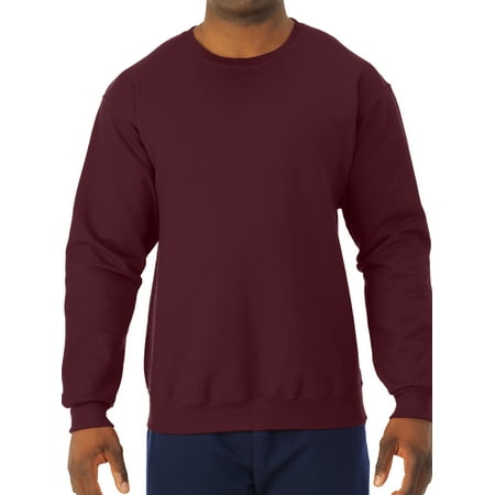 Garnet Mens Sweatshirt - Big Men's NuBlend Preshrunk Fleece Crew Sweatshirt