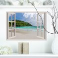 thumbnail image 1 of Fenêtre Ouverte pour Calmer le Rivage - Grande Toile d'Art du Rivage, 1 of 3