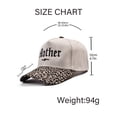 thumbnail image 4 of AURORADY Unisex Mother Embroidered Baseball Cap Retro Two Tone Trucker Hat Adjustable Dad Hat Summer Sun Hat for Outdoor Daily Wear, 4 of 5
