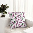 thumbnail image 6 of Fuzoiu Orchids Flowers Print Square Pillow Cover,Hidden Zipper Design,Luxury Square Pillow Case, Throw Pillow,Couch Cushion-26"x26", 6 of 7