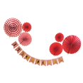 thumbnail image 1 of It´s Pancarta Banderita de Papel Ventilador Moliente Fondo Decoración de Baby Shower Rojo Suministro Yotijar Papel Papel Fan Garland, 1 of 7