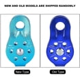 thumbnail image 3 of aluminium alloy heavy duty single rope pulley block climbing safety equipment (blue), 3 of 5