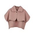 thumbnail image 4 of fenteer Women Winter Shawl Wrap Shoulder Cape Fleece Shawl for Travel Bedroom Home Khaki, 4 of 8