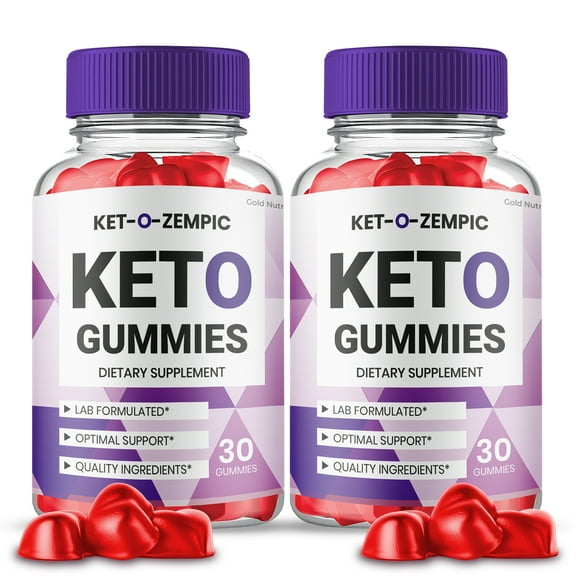 Ketozempic Keto Gummies, Keto-O-Zempic Gummies, Keto Zempic Keto ACV Gummies,  Advanced Formula Gummy Dietary Supplement (2 Pack)
