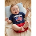 thumbnail image 4 of BemeyourBBs Toddler Baby Boys 4th of July Outfit Patriot 250 Years Anniversary Independent Day Outfit Short Sleeve Letters Flag Embroidery T-shirt and Pockets Shorts Set Toddler Boys Summer Clothes, 4 of 9