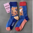 thumbnail image 4 of Happy Socks Women Crew Socks Cotton Novelty Gift One Size Fit Most, 4 of 7