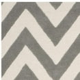 thumbnail image 4 of SAFAVIEH Kids Basic Chevron Wool Area Rug, Grey/Ivory, 3' x 5', 4 of 5