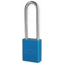 American Lock Lockout Padlock,KA,Blue,1-7/8"H A1107KABLU