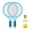 A, variant on A Kids Badminton Tennis Racket Set Indoor Outdoor Sports Play Toy 2 Rackets 2 Balls