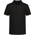 thumbnail image 1 of Camisa Polo IZOD para Niños Uniforme Escolar Manga Corta Negro 14-16, 1 of 1