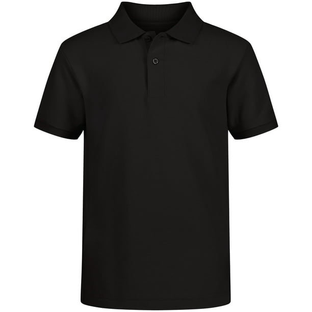 Camisa Polo Piqué para Niños IZOD Uniforme Escolar Negra Talla 4